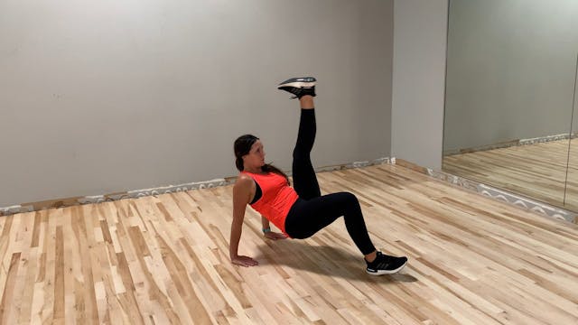 Reverse Plank alternating leg lifts 