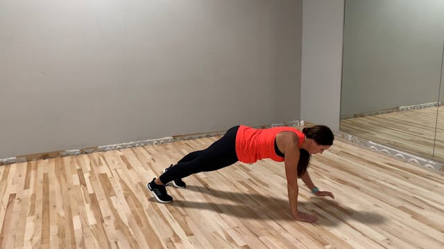 Down up plank to ankle cross