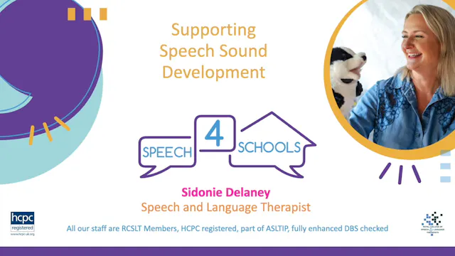 Supporting Speech Sound Development