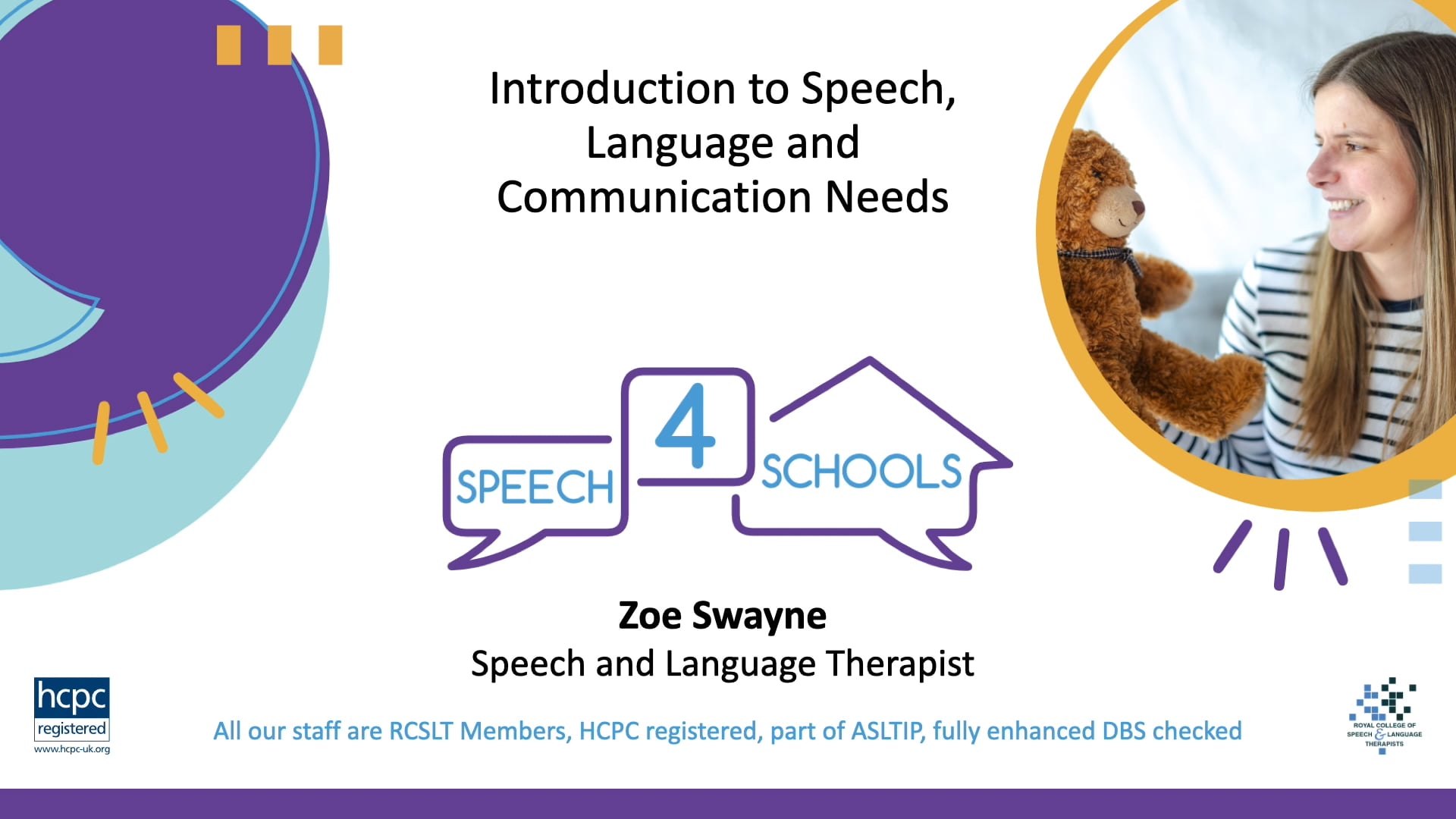 Introduction to Speech, Language, and Communication Needs (SLCN)