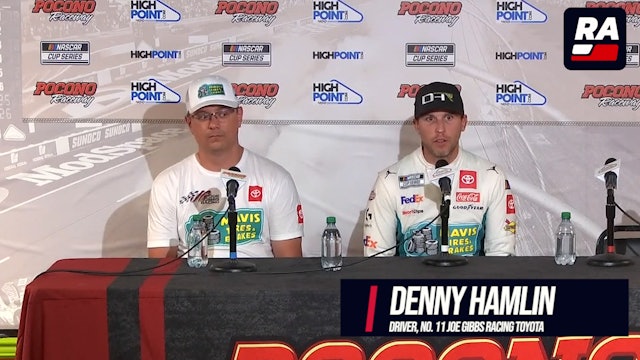 Denny Hamlin-Chris Gabehart Pocono Post-Race Press Conference