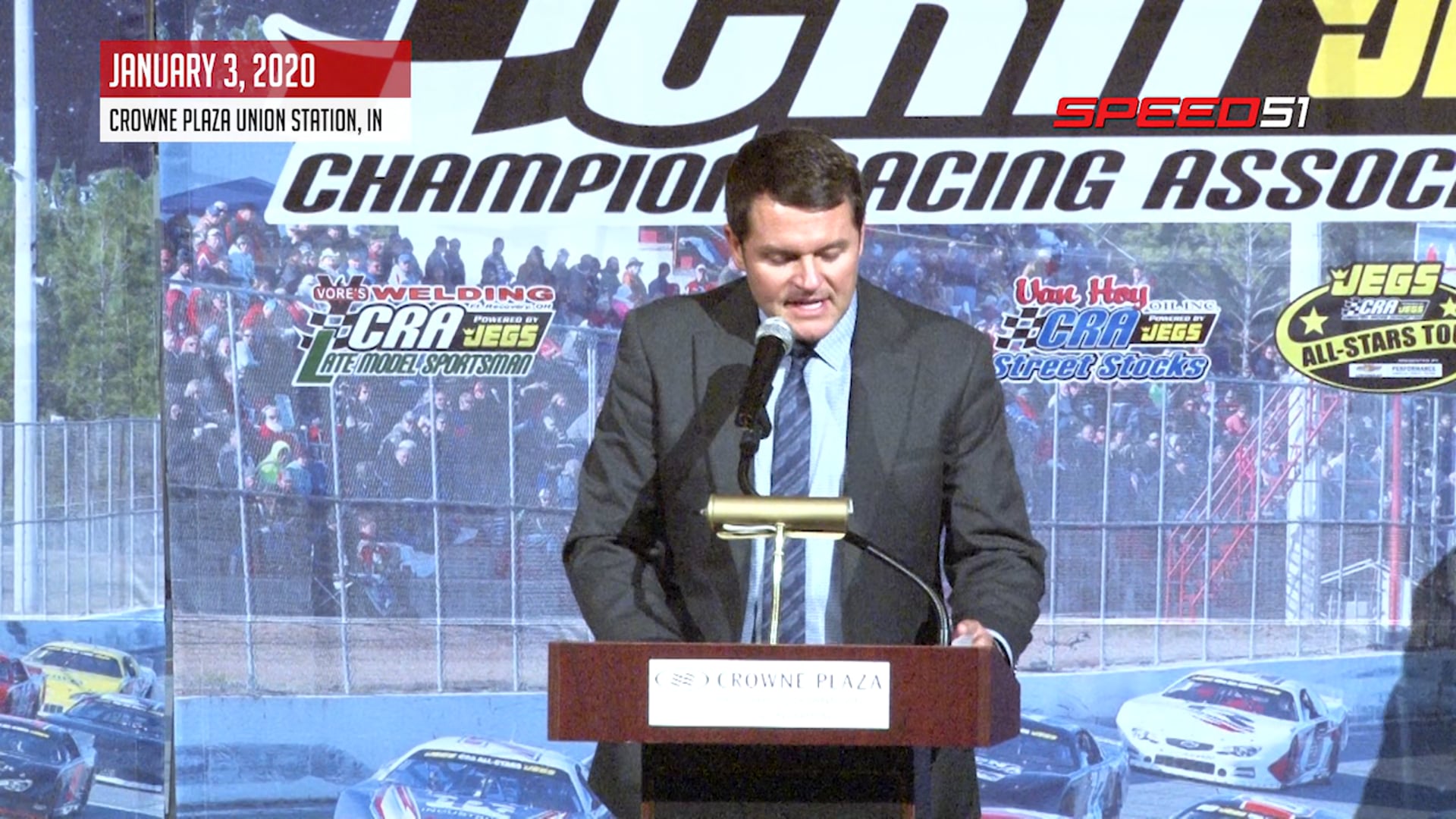 Dan Leeck at the CRA Banquet - Jan. 3, 2020 