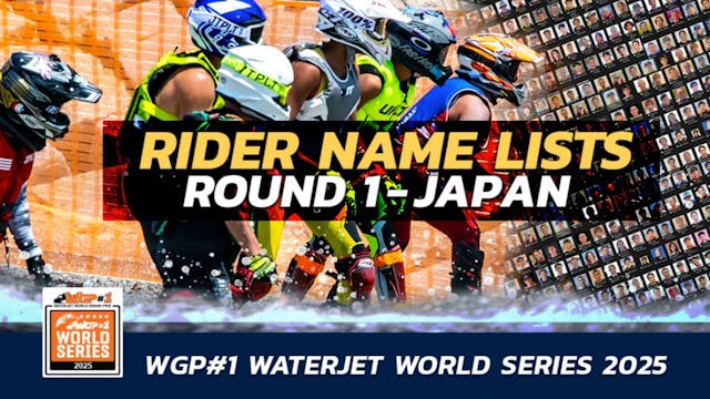 Waterjet World Series 2025 | Round 1 ...