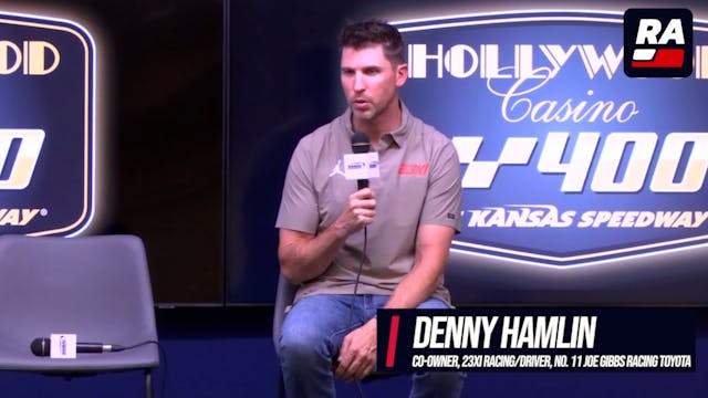 Denny Hamlin Kansas II Post-Race Pres...