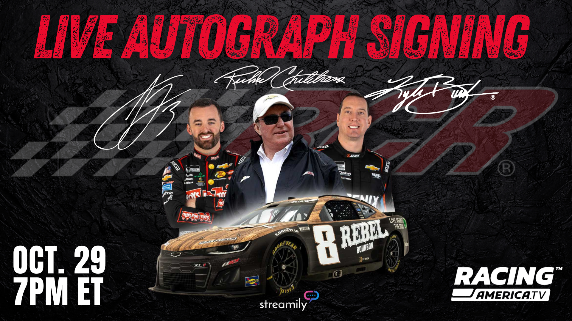 Richard Childress Racing + Streamily Live Autograph Signing - 10.29.25