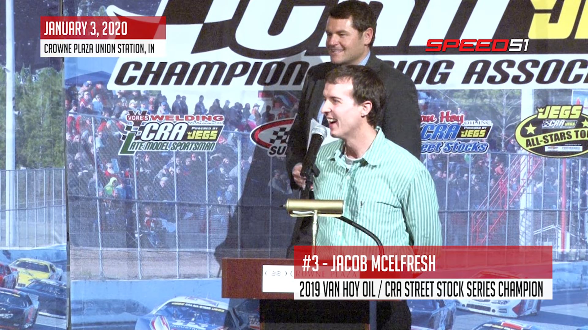 Jacob Mcelfresh at the CRA Banquet - Jan. 3, 2020 