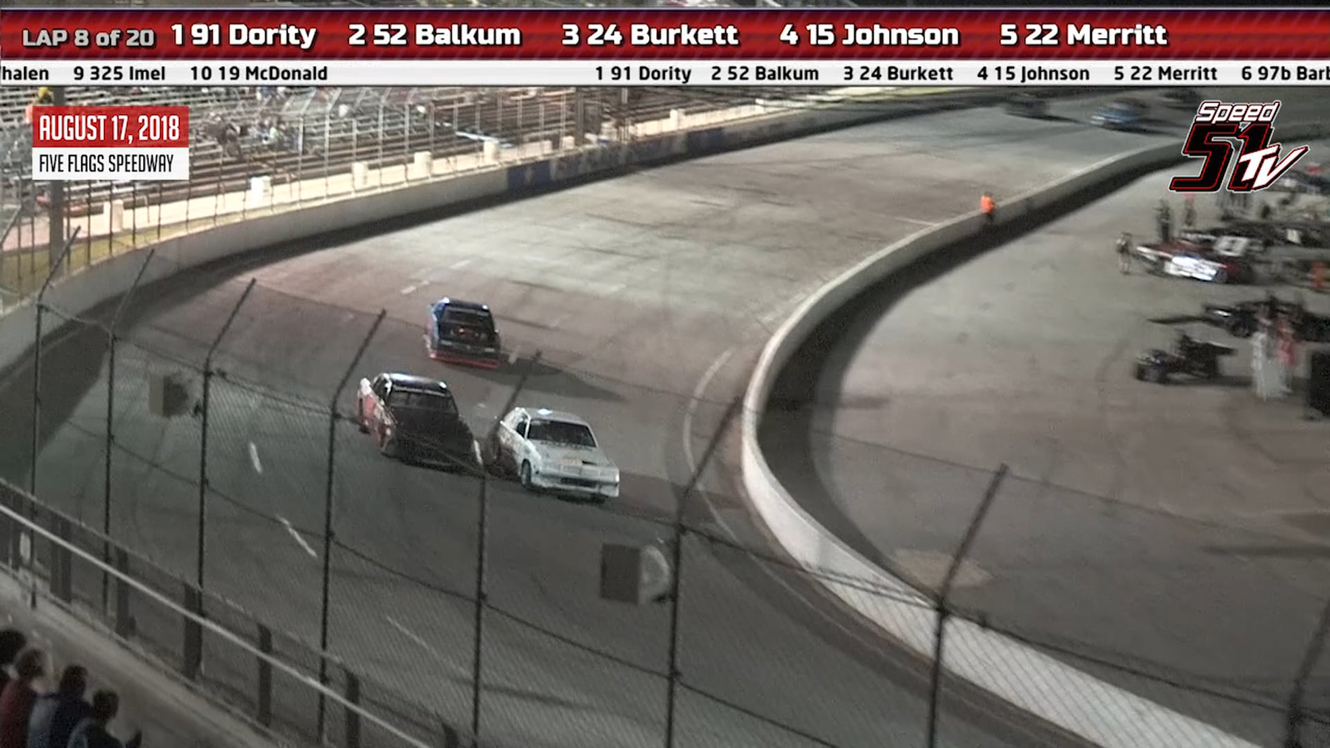 Pure Stock Feature - Five Flags Speedway - Highlights