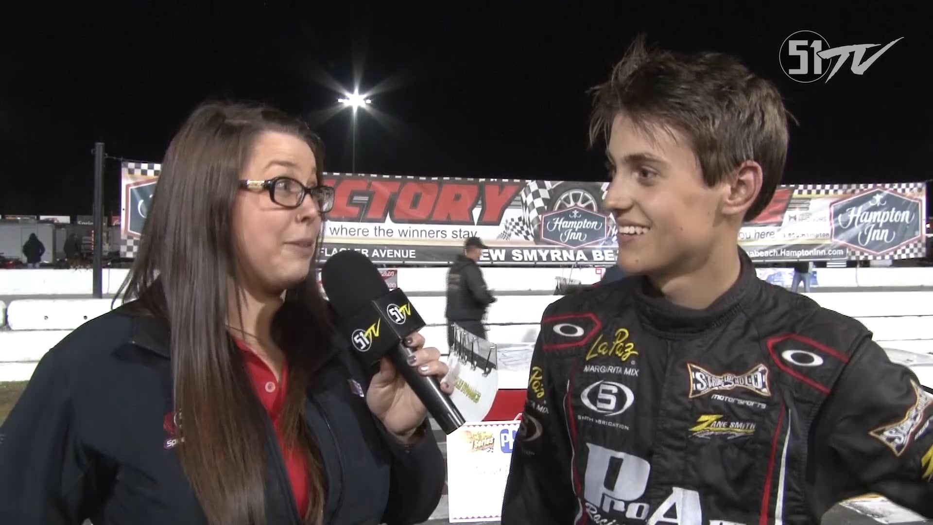 Pro Late Models at New Smyrna - Zane Smith One-on-One - Feb. 17, 2016