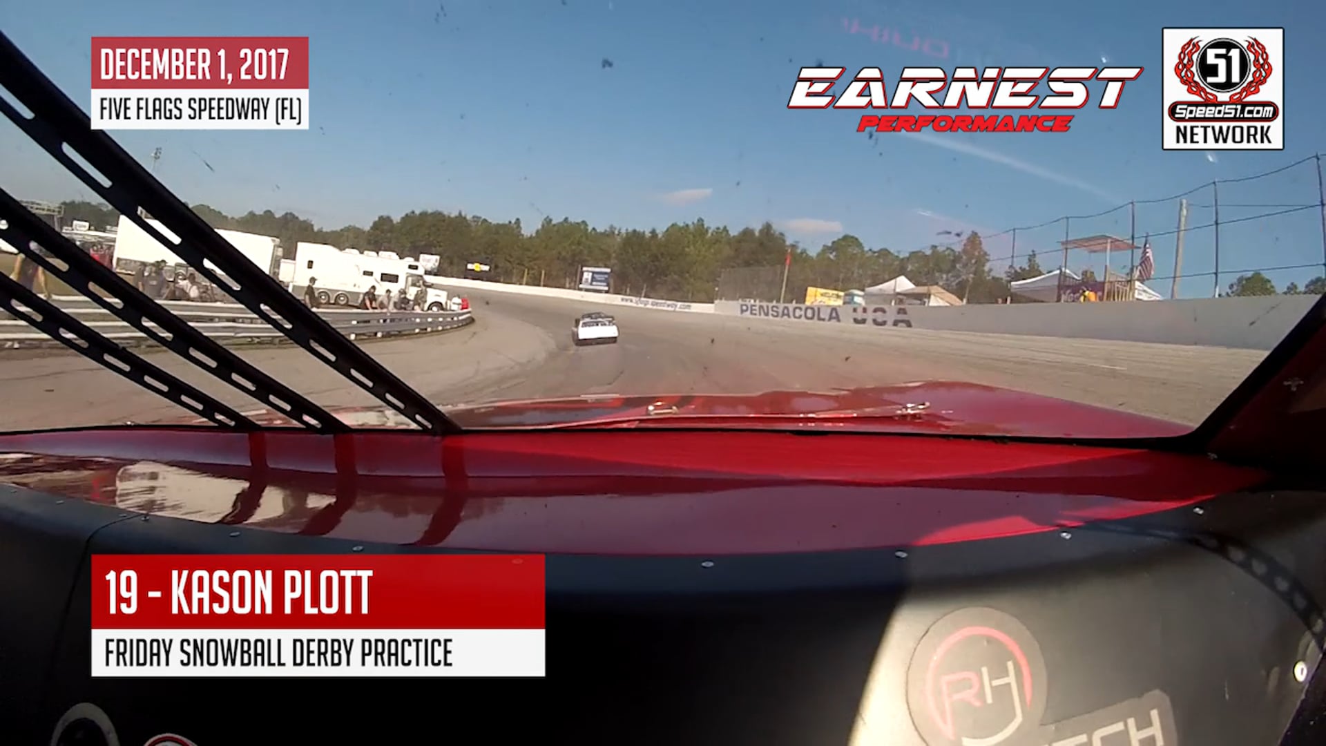 2017 Snowball Derby - Five Flags - Kason Plott - On-Board - Friday Practice