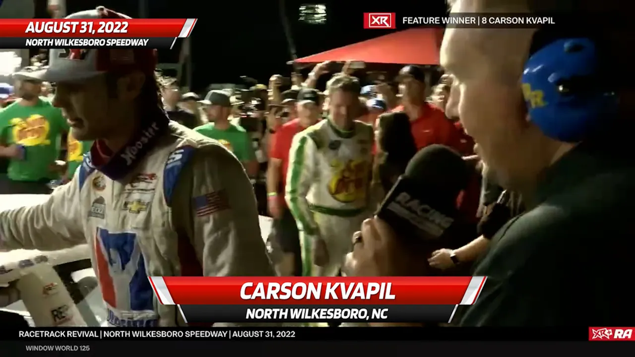 Interview - Carson Kvapil - North Wilkesboro Speedway - 8.31.22 - All ...