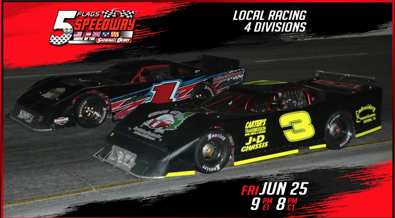 Weekly Racing at Five Flags Replay June 25, 2021 Part 1 Racing