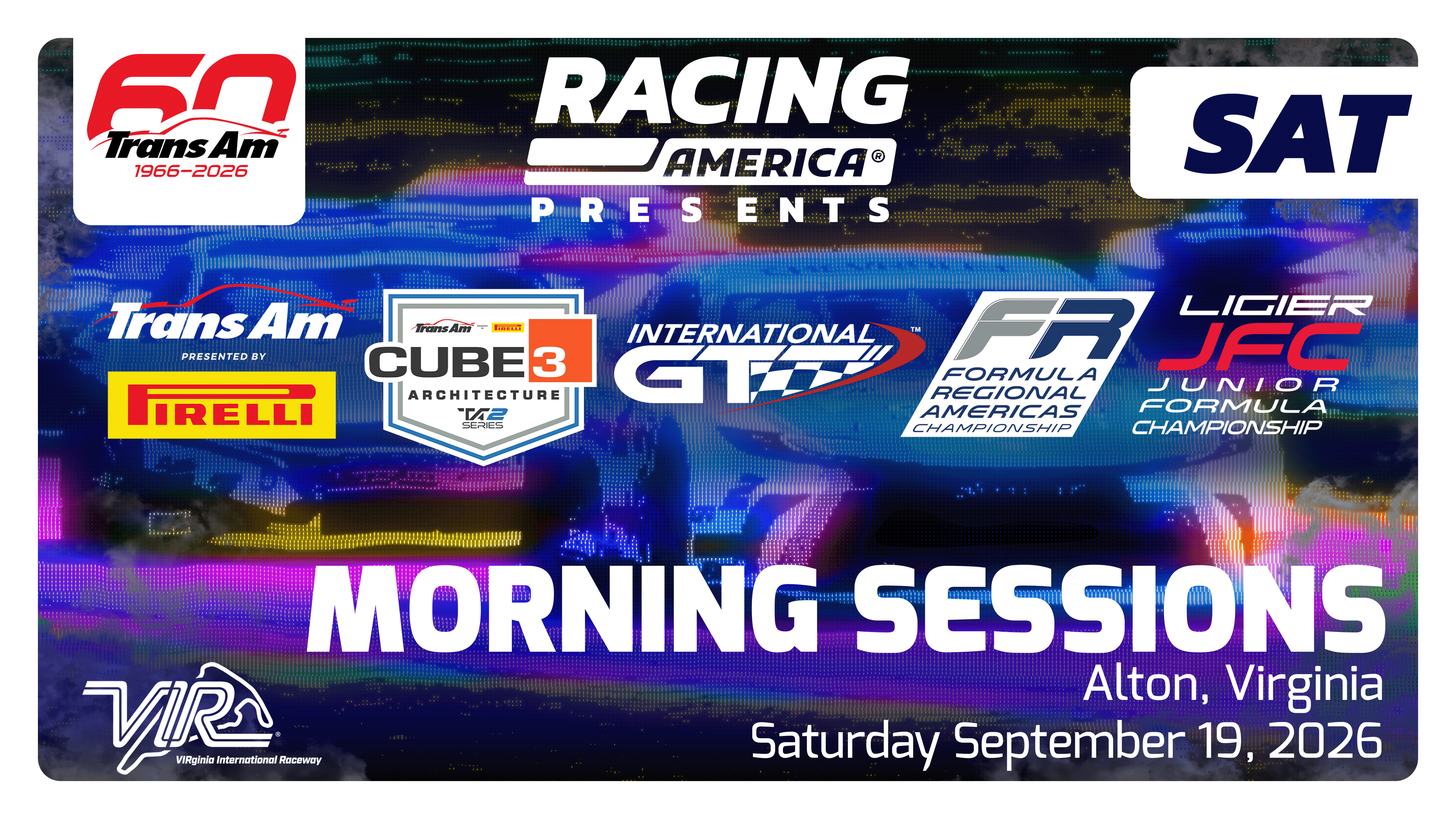 UNLOCKED 9.19.26 8 AM - Morning Sprint Race Sessions at VIRginia International Raceway (VA)