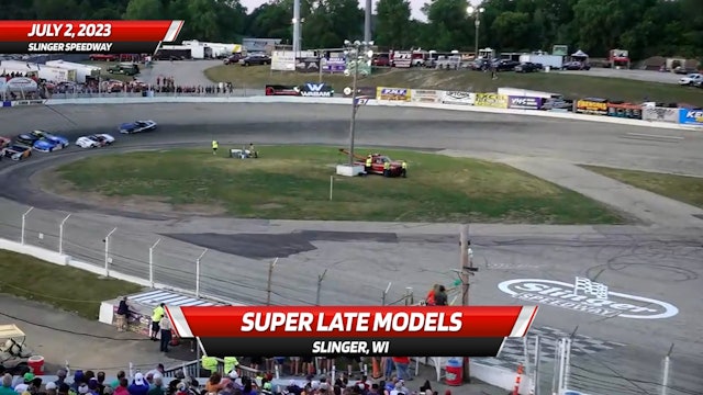 Highlights - Super Late Models at Slinger Speedway - 7.2.23