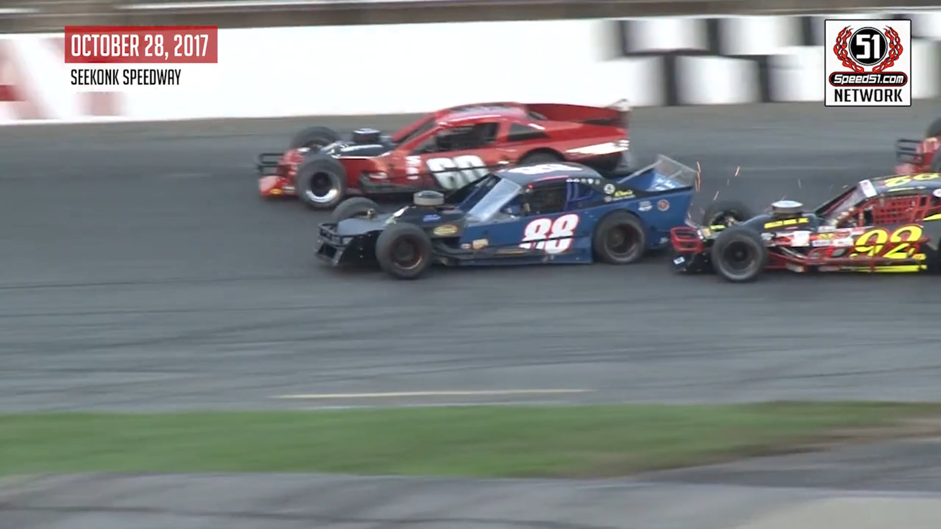 2017 Haunted Hundred - Seekonk - Tri-Track Modifieds - Highlights