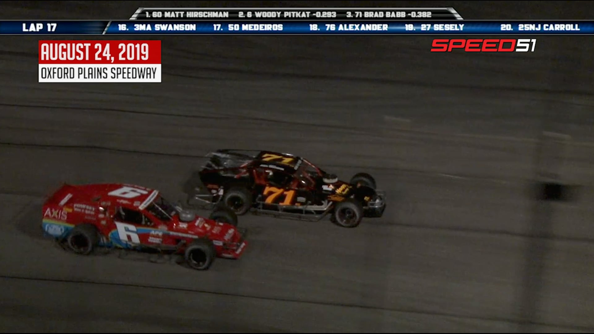 Tri-Track Modifieds at Oxford Plains - Highlights - Aug. 24, 2019