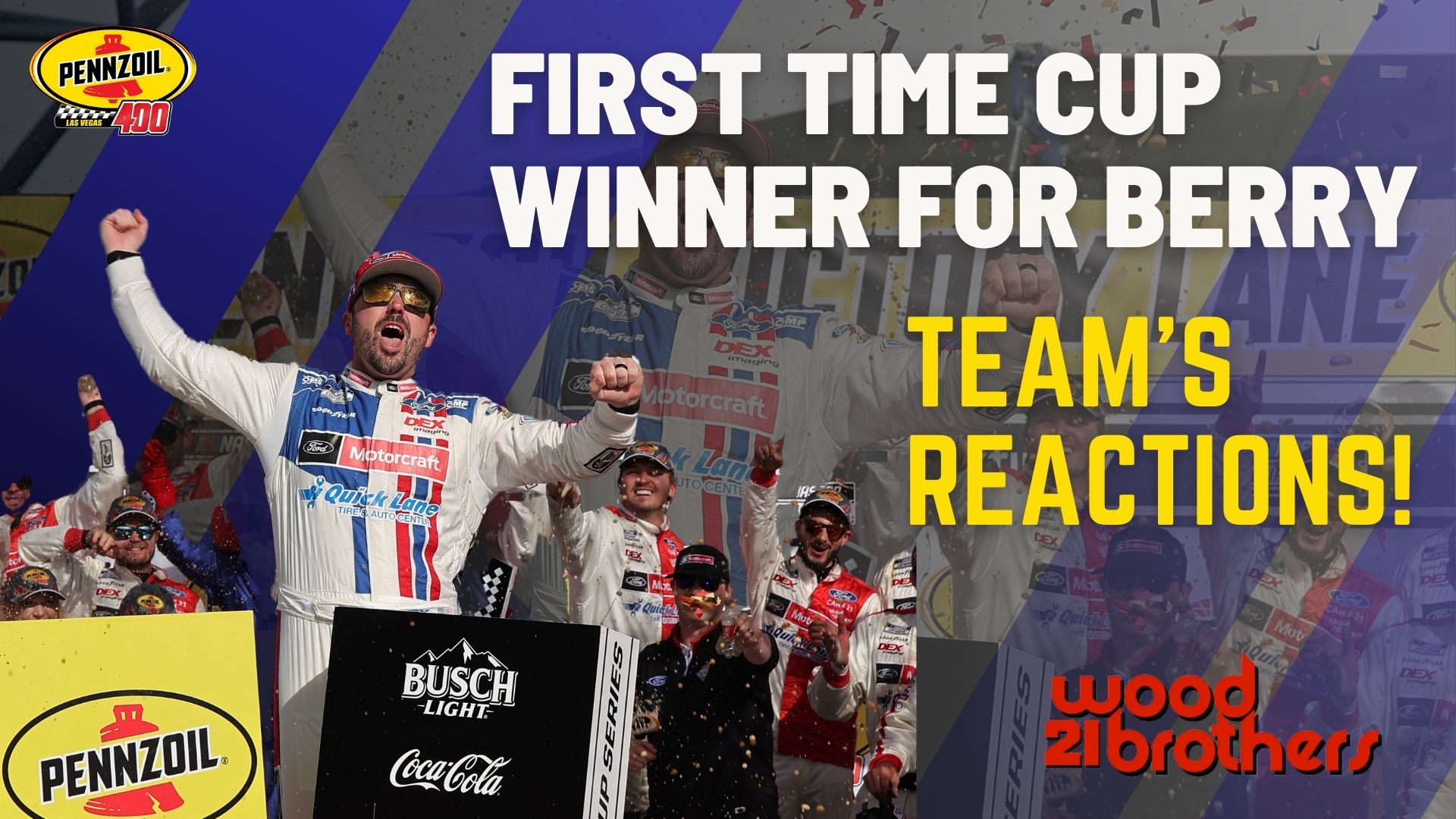 First Time Cup Winner Josh Berry! | Wood Brothers Racing