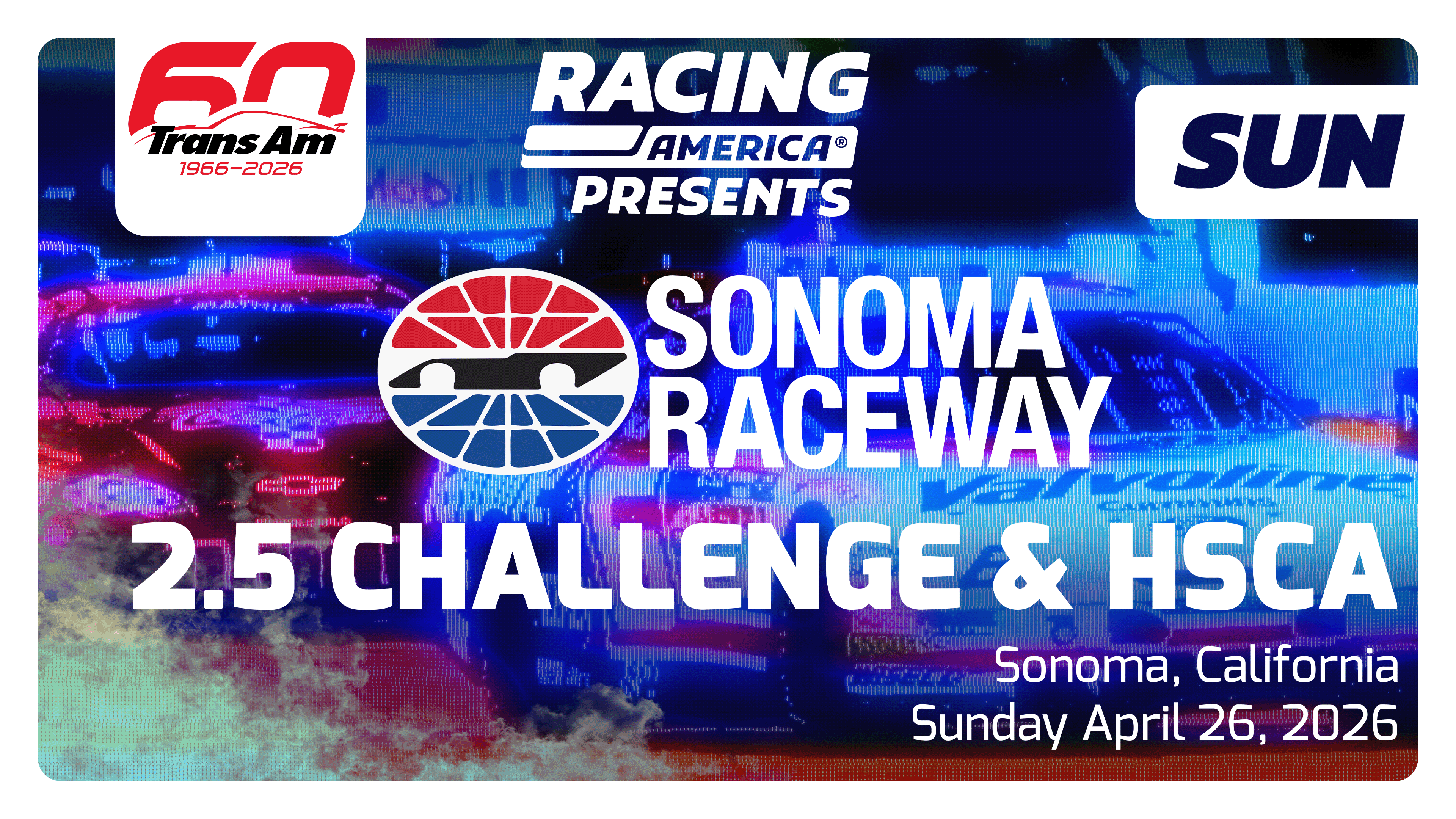 REPLAY - 2.5 Challenge and HSCA Sprint Races at Sonoma (CA) - 4.26.26