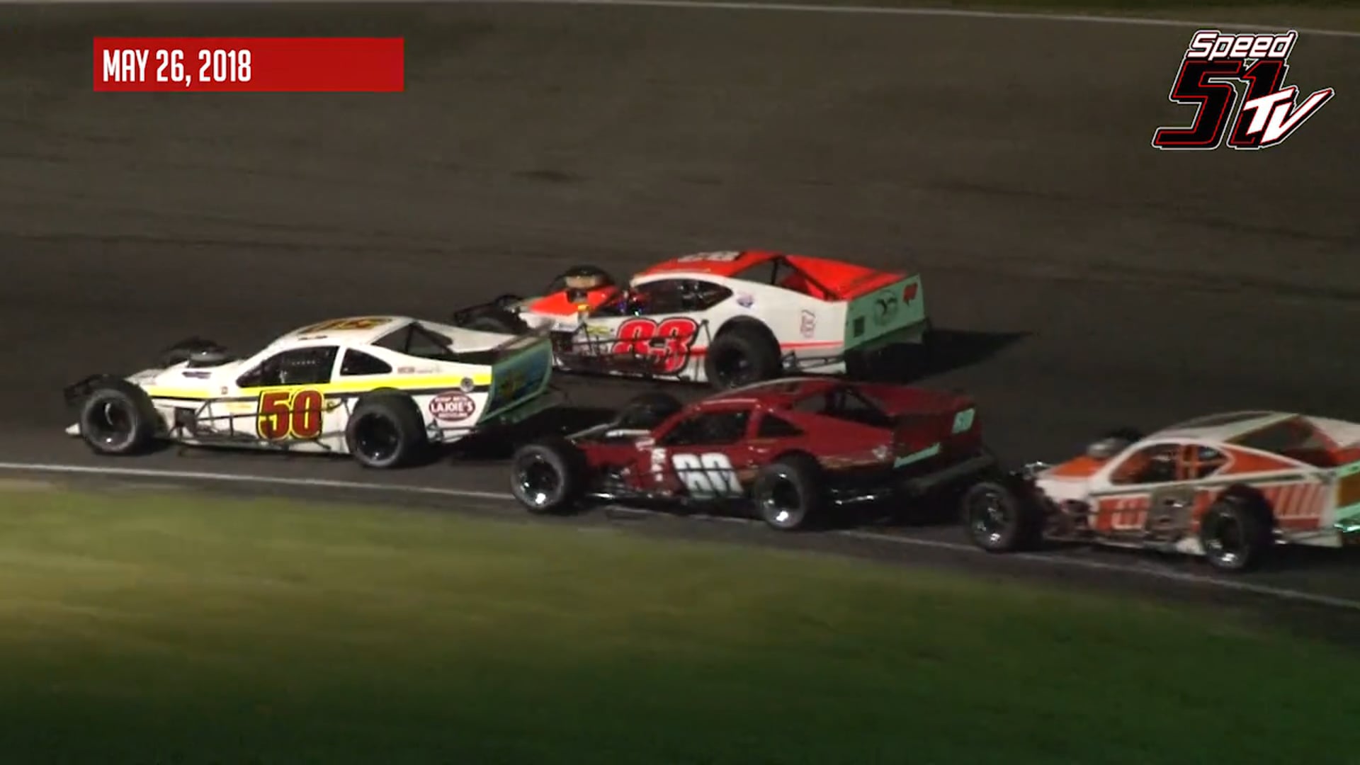 Tri-Track Open Modifieds at Claremont Speedway - Highlights May 26, 2018