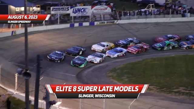 Highlights - Elite 8 Super Late Model Series at Slinger Speedway - 8.6.23