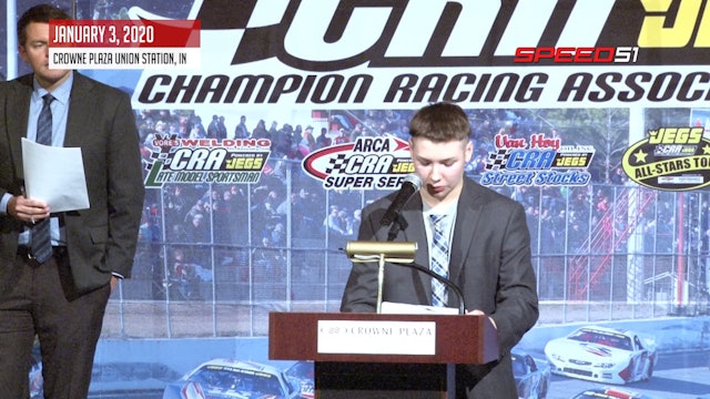Zachary Tinkle at the CRA Banquet - Jan. 3, 2020