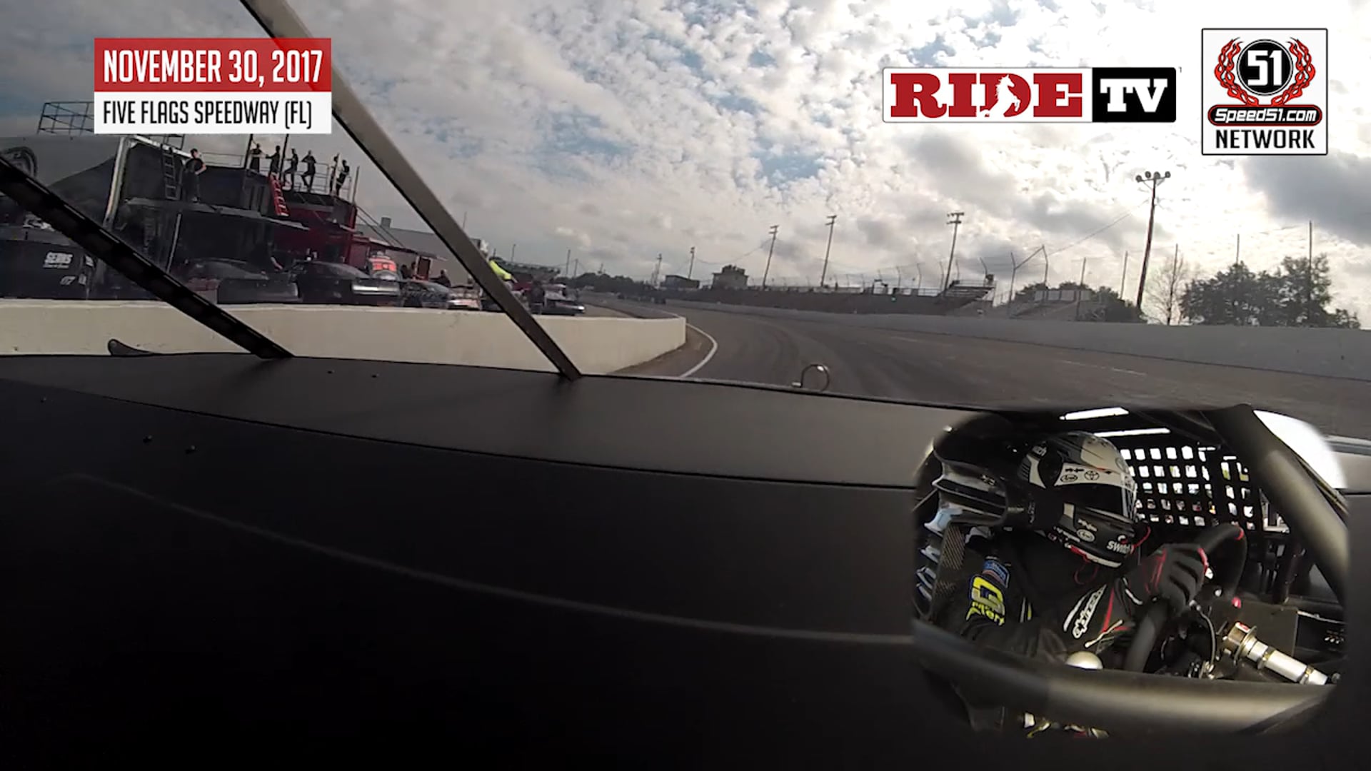 2017 Snowball Derby - Five Flags - Noah Gragson - Practice On-Board