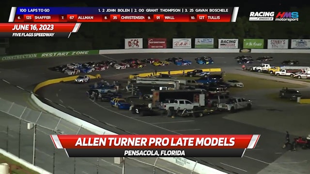 Highlights - Allen Turner Pro Late Models at Five Flags Speedway - 6.16.23