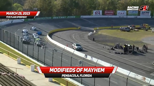 Highlights - Modifieds of Mayhem at Five Flags Speedway - 3.25.23