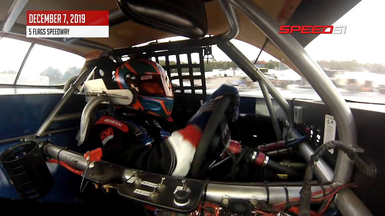 David Rodgers Racing David Rogers, Snowball Derby LCQ at Five Flags - On Board - Dec. 7 ...