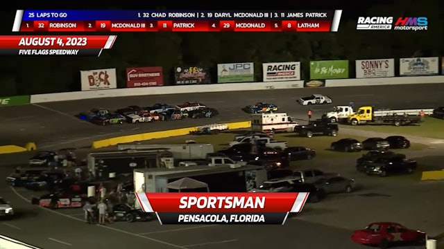 Highlights - Sportsman at Five Flags Speedway - 8.4.23
