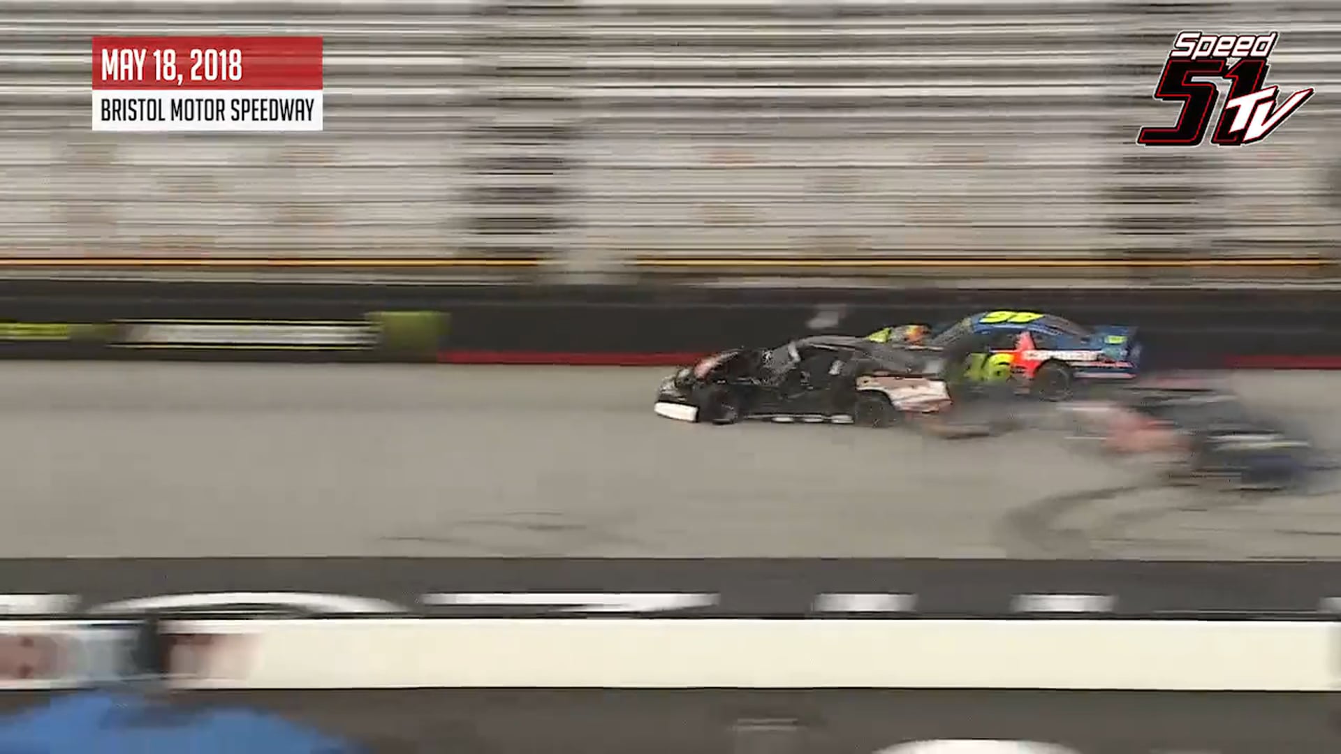 Joe Graf Crashes into R.J. Norton III at Bristol