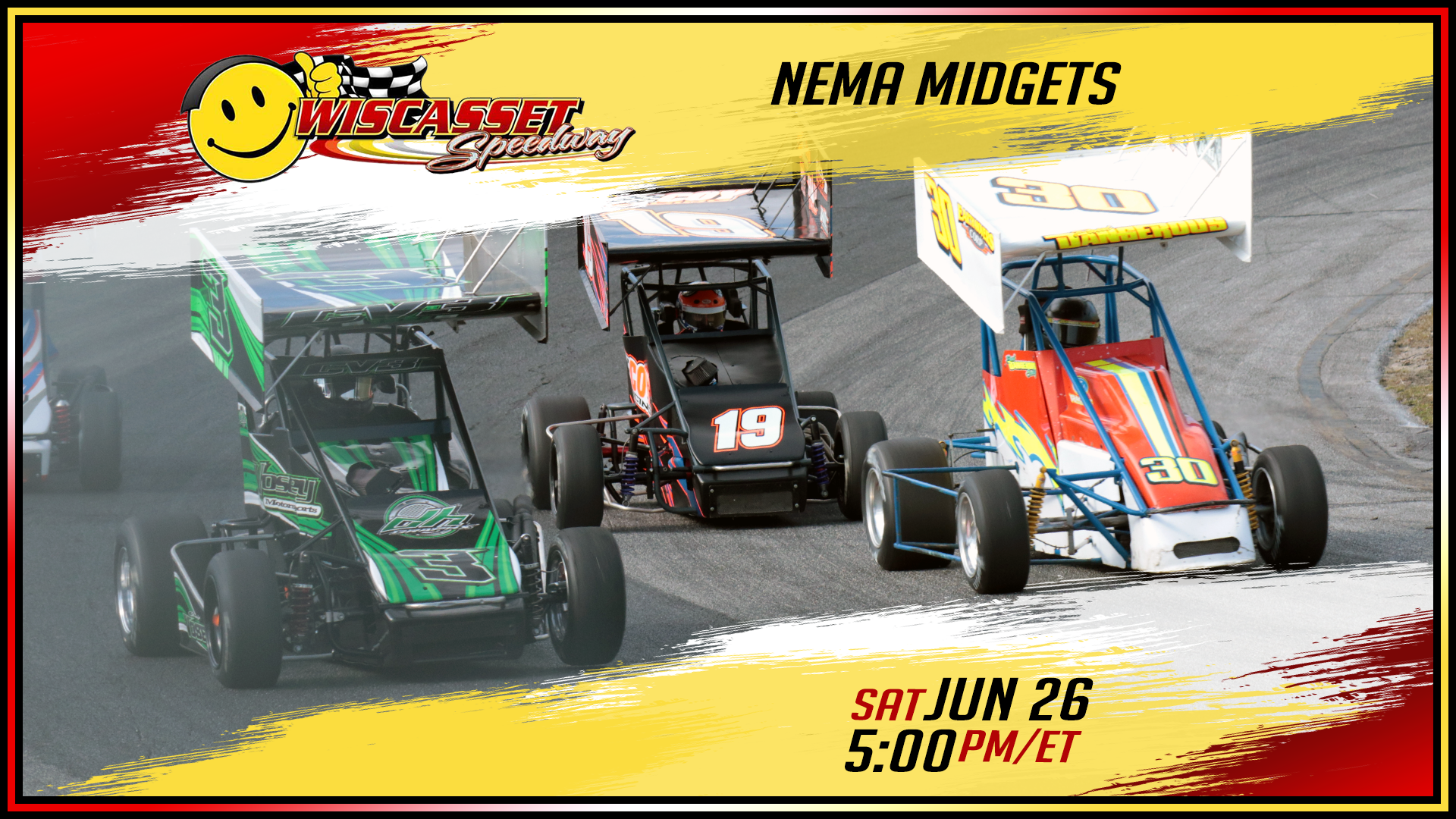 NEMA Midgets at Wiscasset - Replay - June 26, 2021