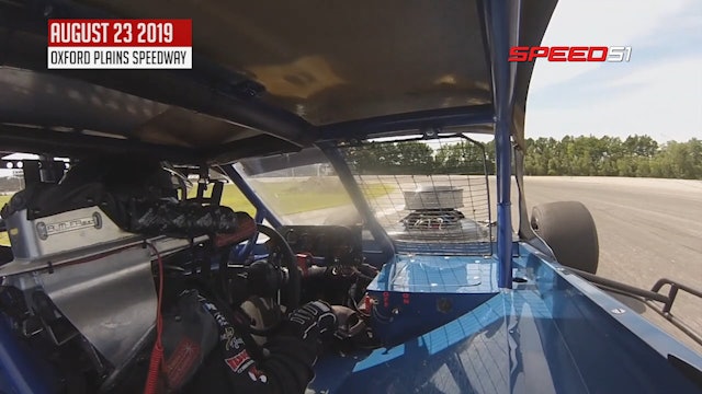 Tri-Track Modifieds at Oxford Plains - Russ Hersey On-Board - Aug. 23, 2019