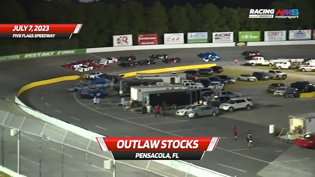 Highlights - Outlaw Stocks at Five Flags Speedway - 7.7.23