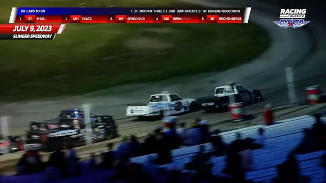 Highlights - Midwest Truck Series at Slinger Speedway - 7.9.23