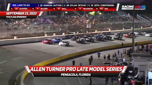 Highlights - Allen Turner Pro Late Model Series at Five Flags Speedway - 9.23.23
