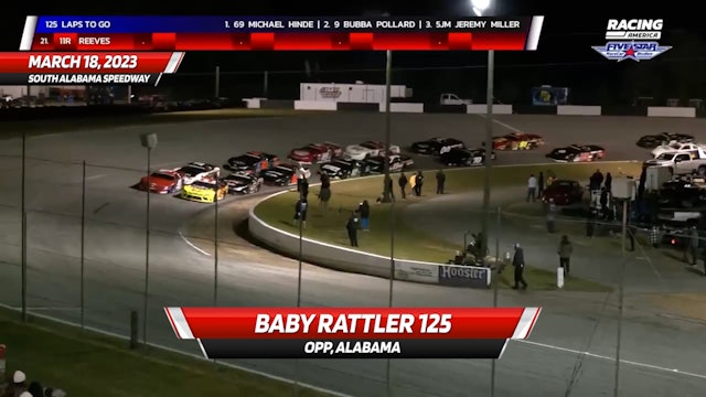 Highlights - Baby Rattler 125 at South Alabama Speedway - 3.18.23