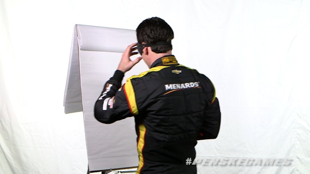 Penske Games Season 1 Episode 1 - Draw a Race Car Blindfolded