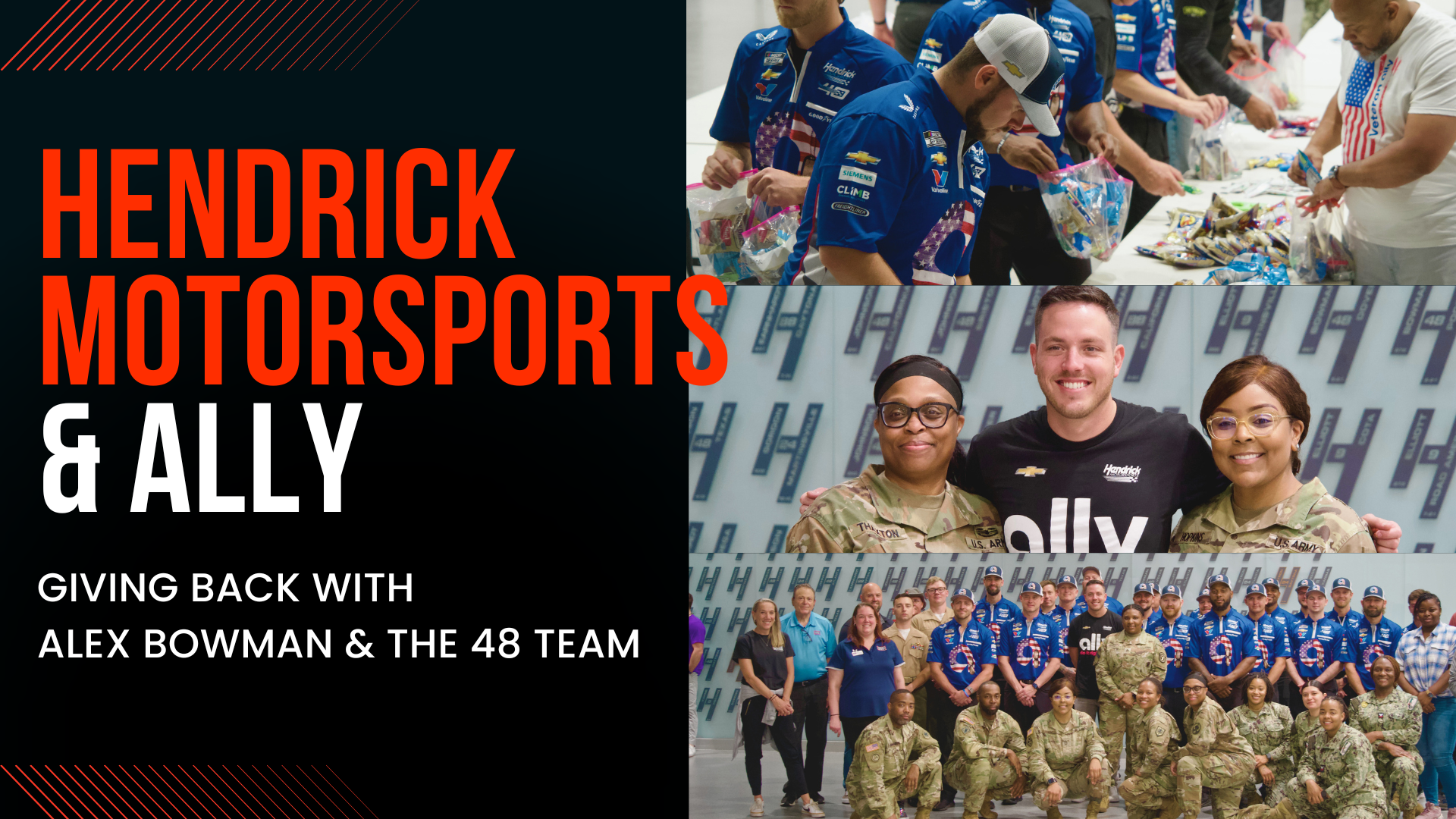 Giving Back with Alex Bowman & the 48 Team | Hendrick Motorsports & Ally