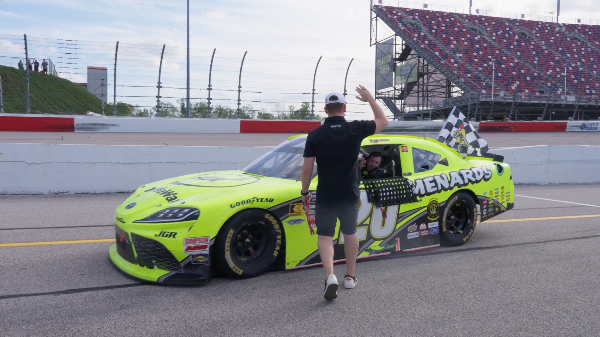 Last Lap Wreck on NASCAR Throwback Weekend at Darlington!