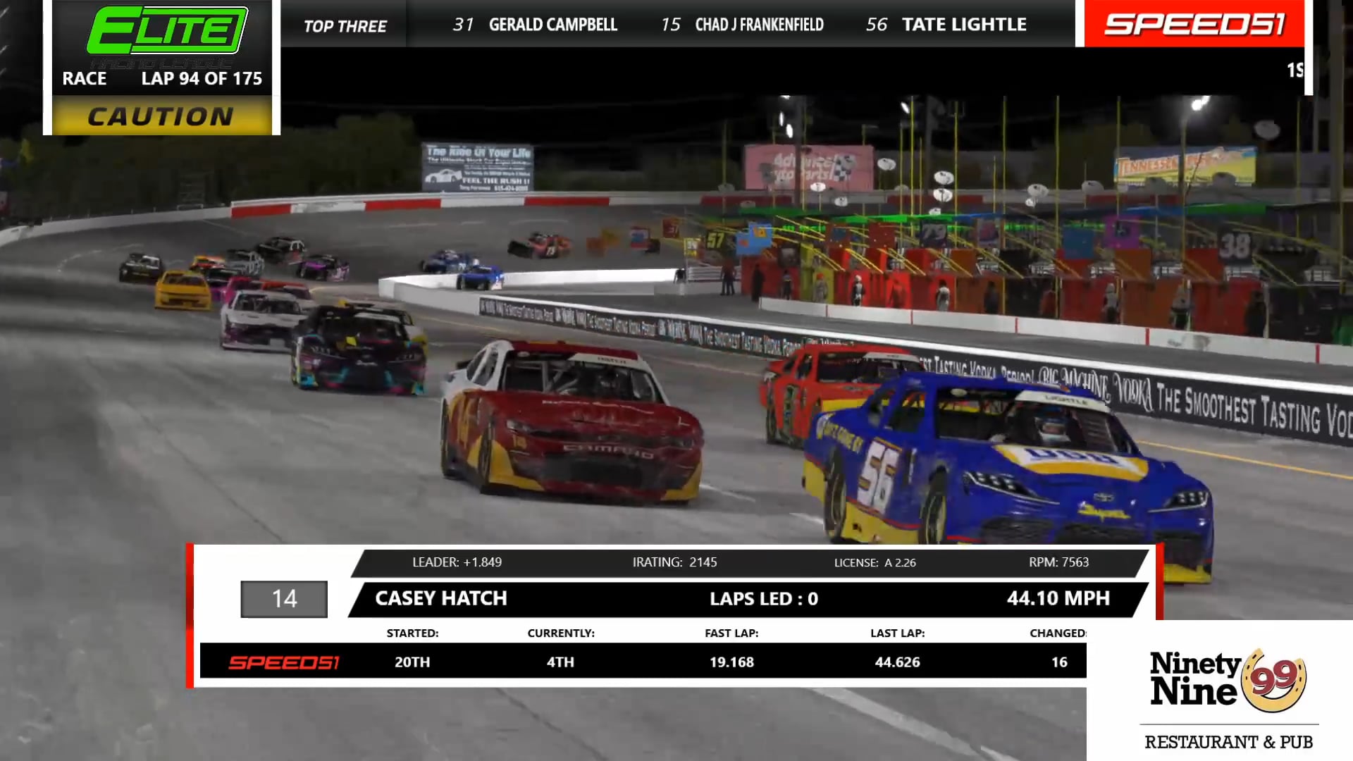 S2 R5 - Nashville presented by 99 Restaurant & Pub - 10/19/20