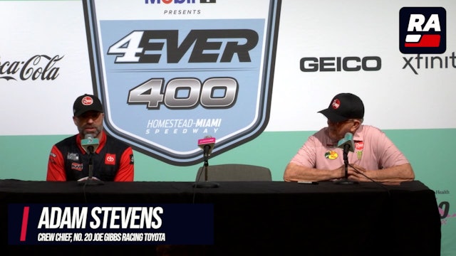Adam Stevens-Joe Gibbs Homestead-Miami Speedway Post-Race Press Conference
