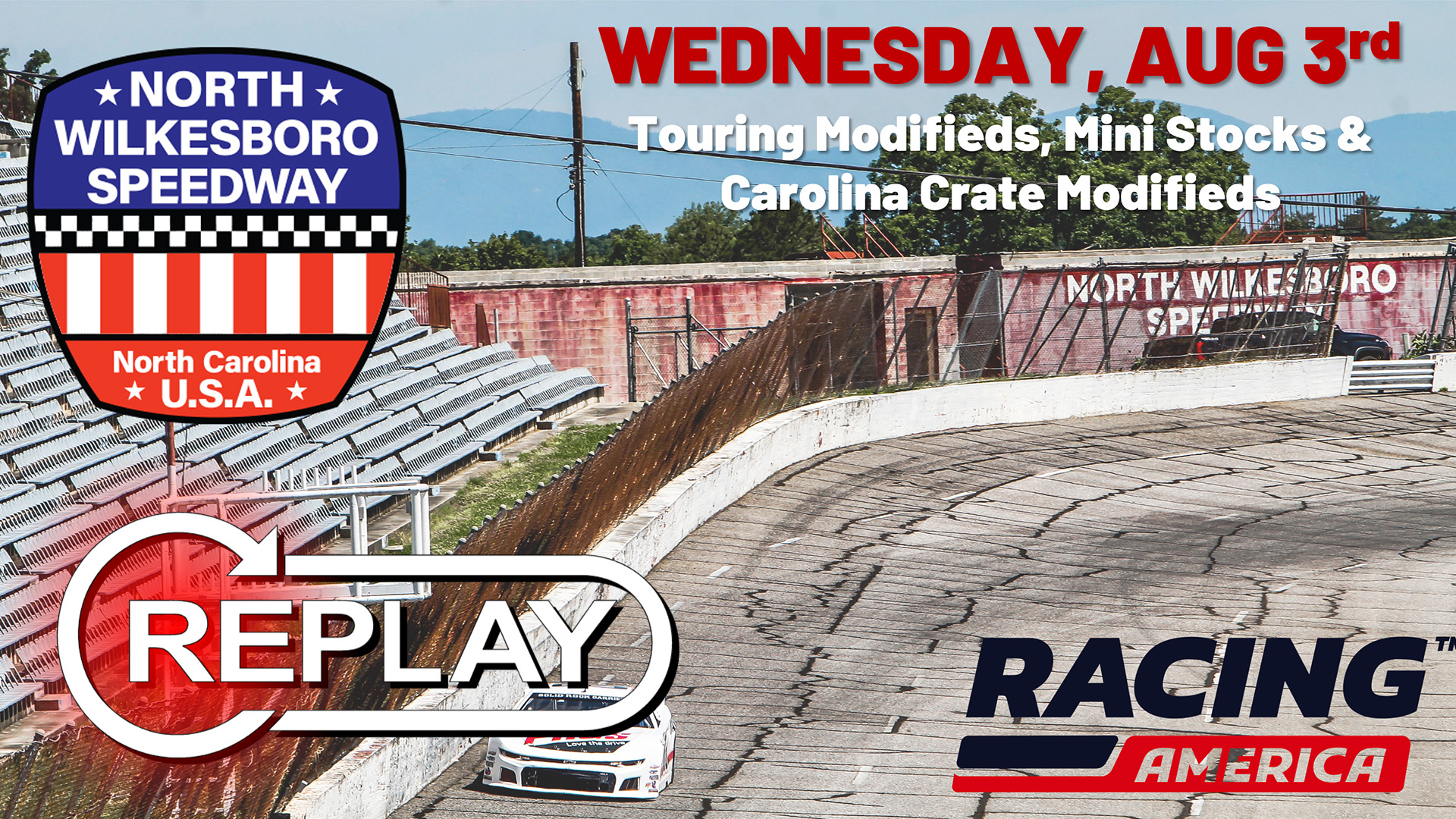 PPV Replay - Tour-Type Modifieds, Carolina Crate Mods at North Wilkesboro 8.3.22