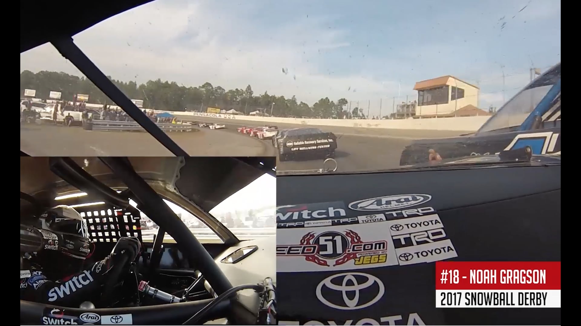 2017 Snowball Derby - Noah Gragson - On-Board