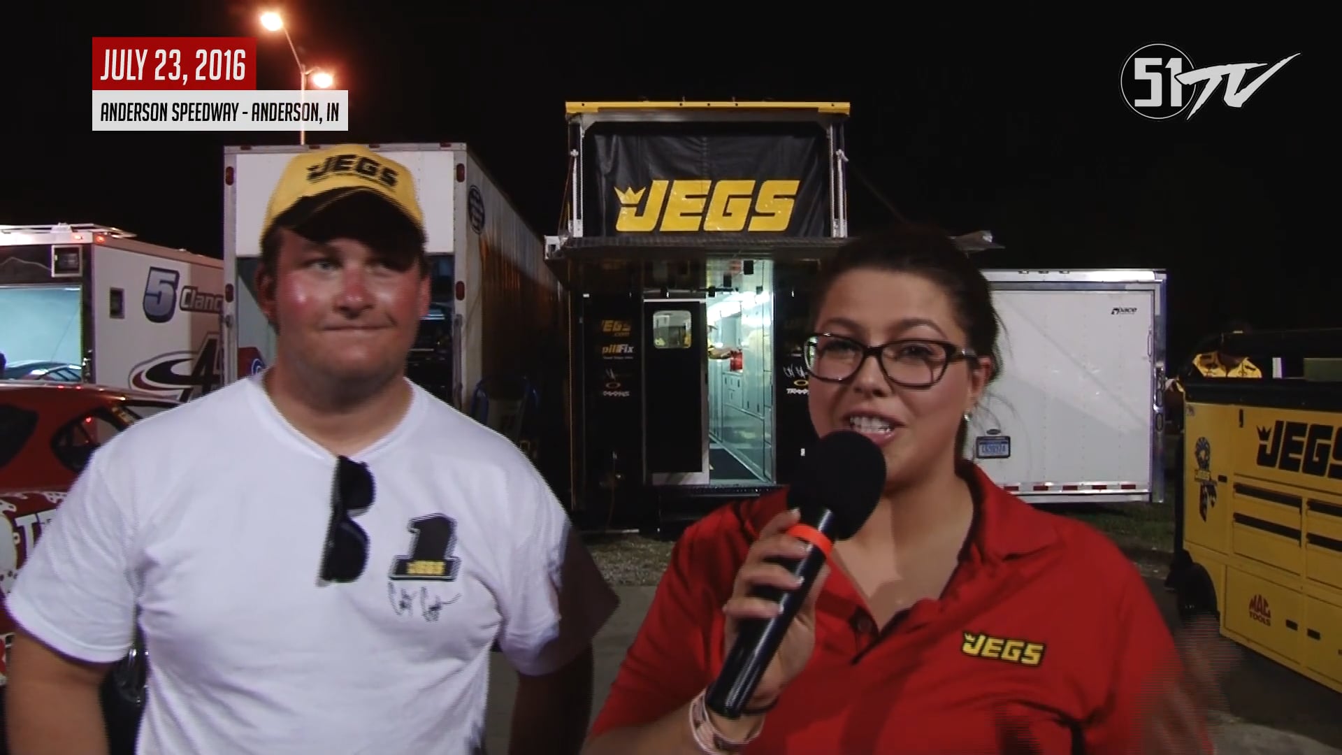 2016.07.23 - Jegs CRA All Stars Cody Coughlin Interview - Anderson Speedway (IN)