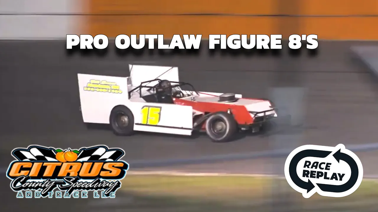 Pro Figure 8 Racing Race Replay: Pro Outlaw Figure 8's at Citrus - 4.22.23 - Racing America ...