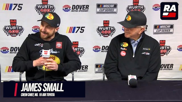 James Small, Joe Gibbs Dover Post-Rac...