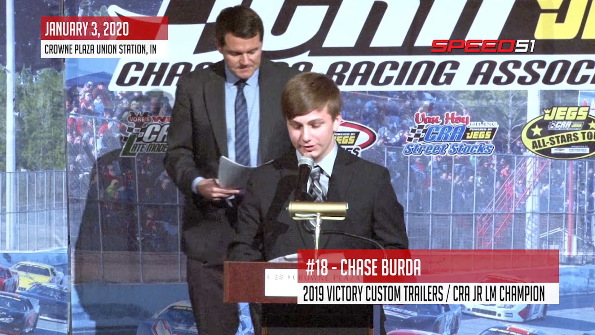 Chase Burda at the CRA Banquet - January 3, 2020