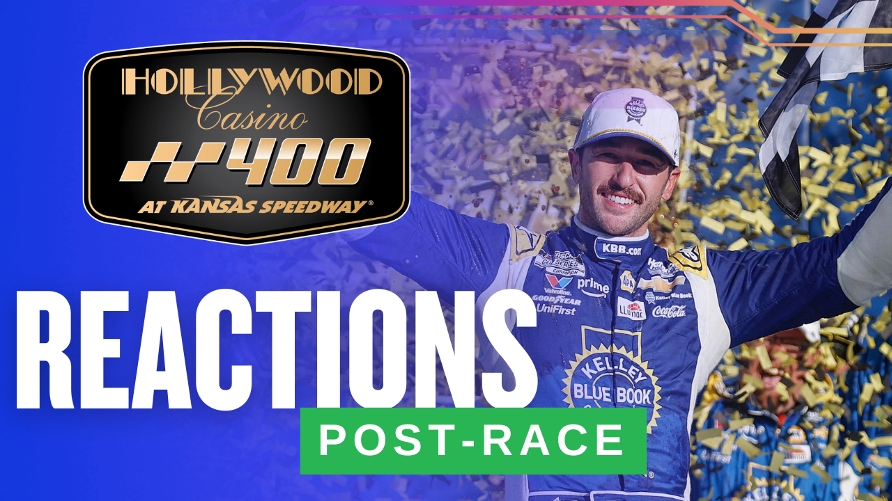 Chase Elliot Makes A Last Lap Comeback To Win At Kansas!