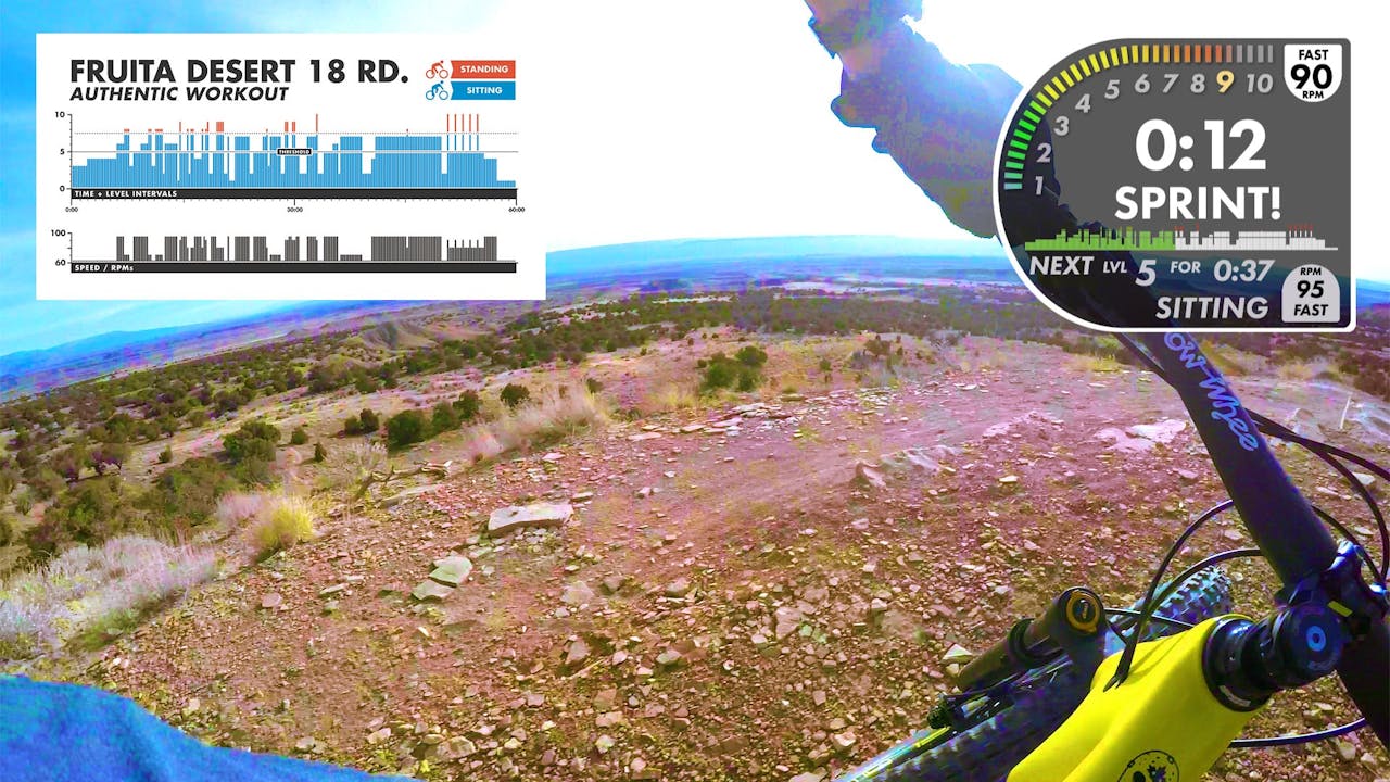 Fruita 18 Road Desert First Person View AUTHENTIC Workout