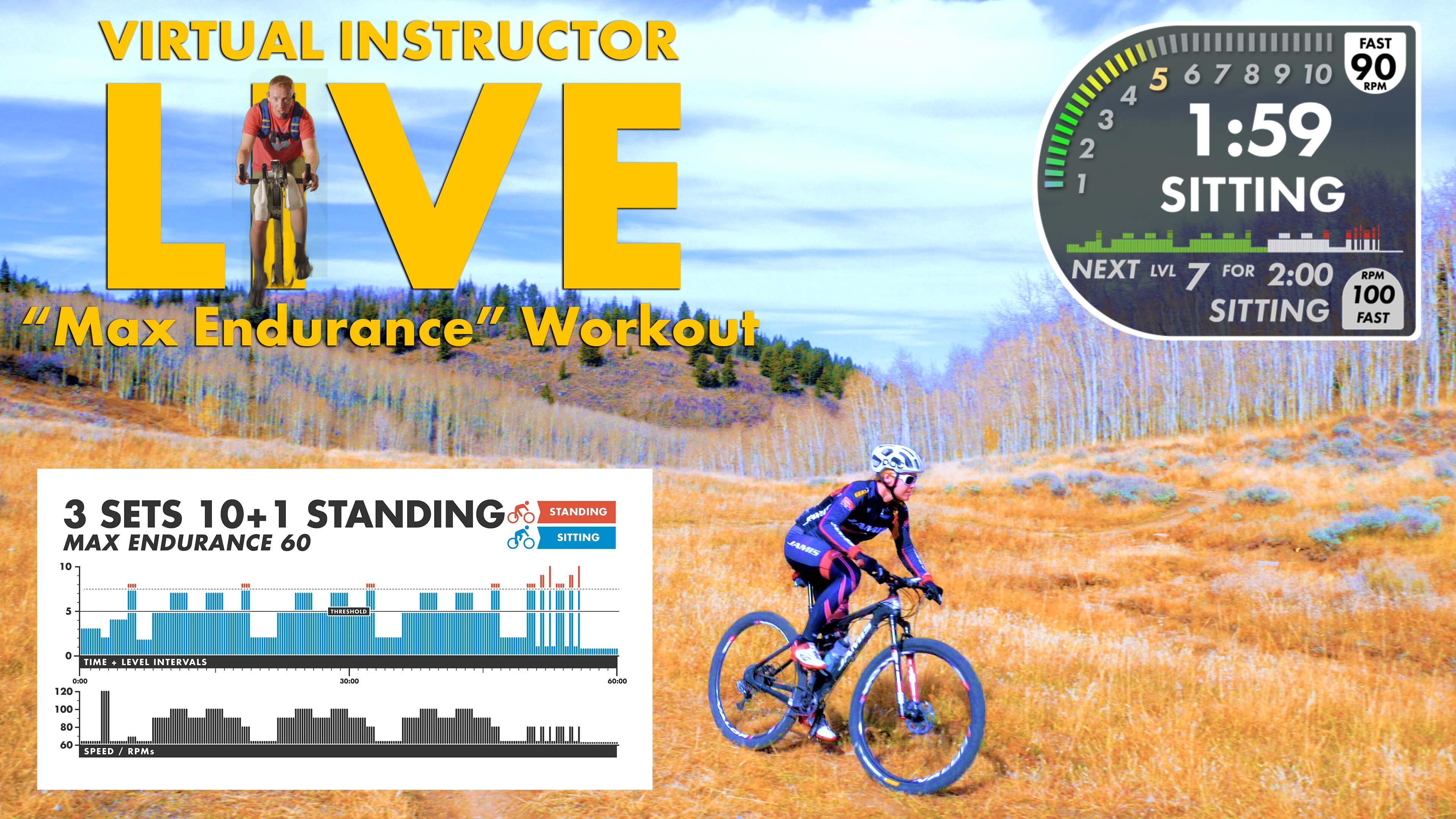 Live Virtual Instructor Deer Valley XC Max Endurance Personal